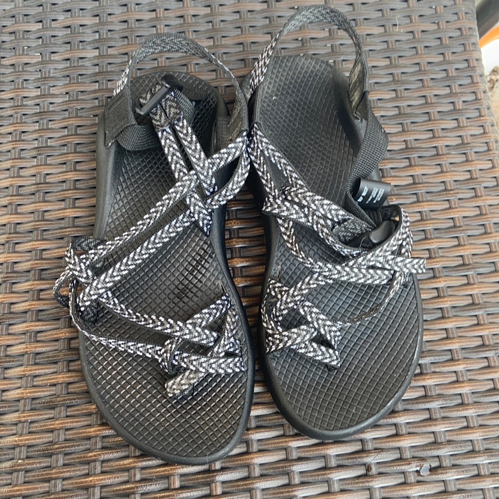 Women’s size 8 Black and White Chacos